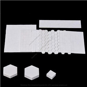Telha de revestimento de alumina resistente ao desgaste