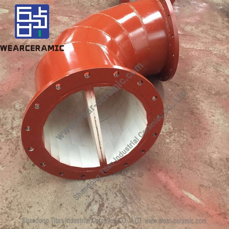 Ceramic Lined Pipe Bend Elbow