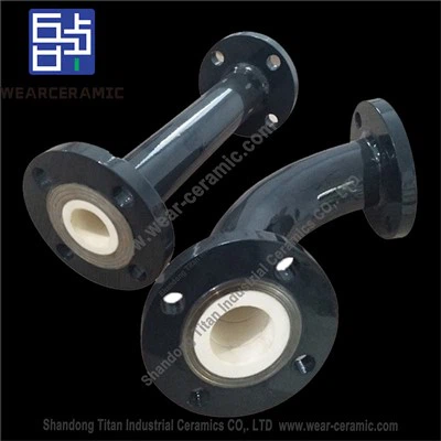 Cotovelo de tubo cerâmico de alumina antidesgaste