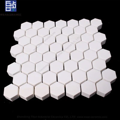 Folha de revestimento cerâmico hexagonal