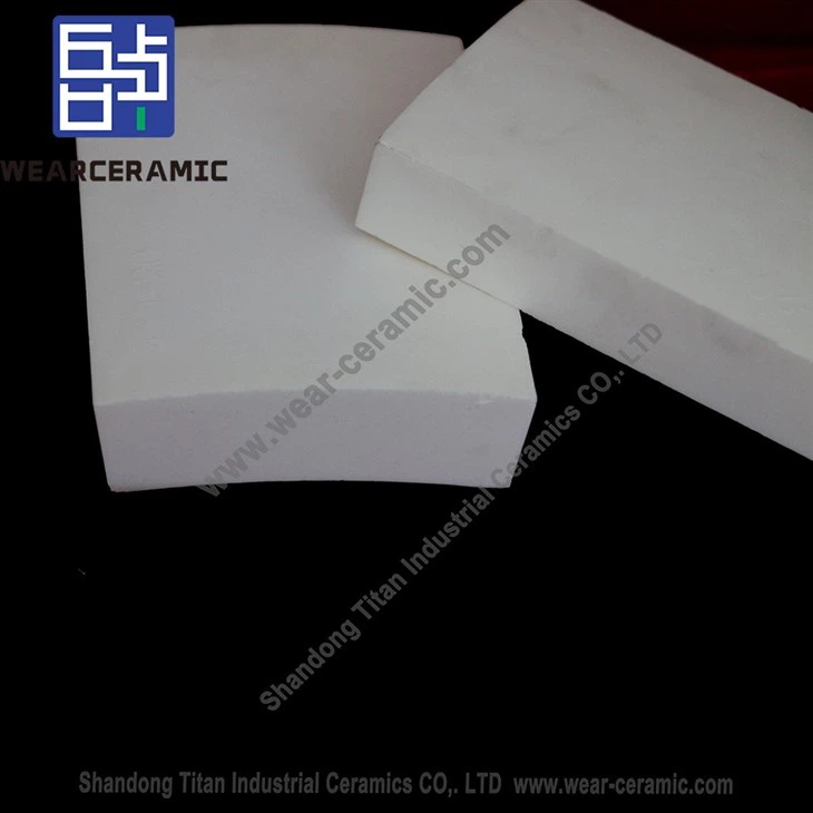 Zirconium Aluminum Ceramic Curved Arc Lining Tiles